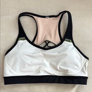Lululemon Black and White Racerback Sports Bra